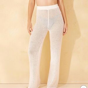 Shade & Shore Cream Knit Pants